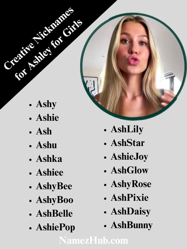 Creative Nicknames for Ashley for Girls