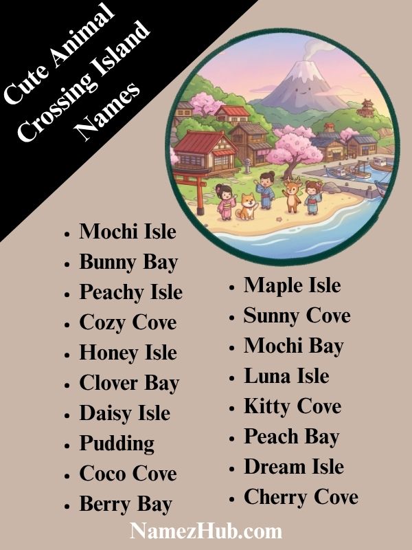 Cute Animal Crossing Island Names