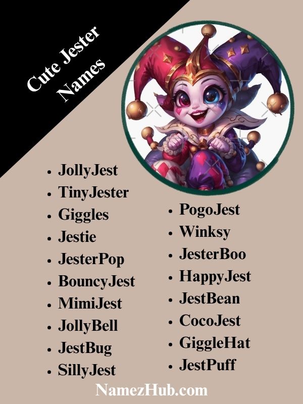Cute Jester Names