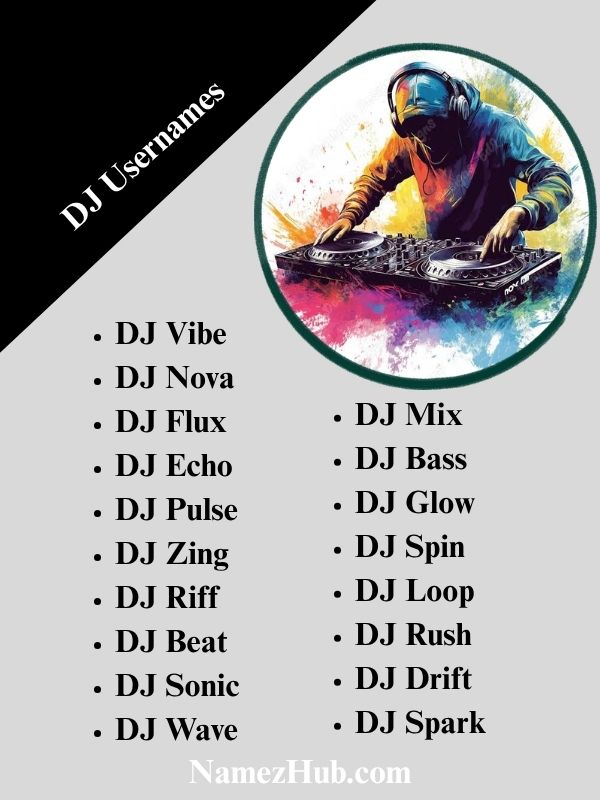 DJ Usernames