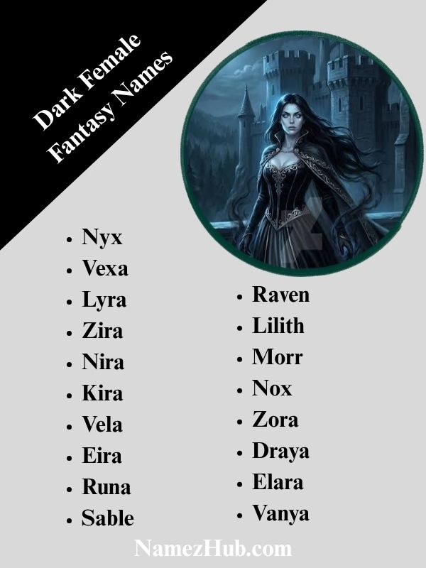 Dark Female Fantasy Names