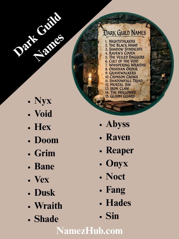 Dark Guild Names