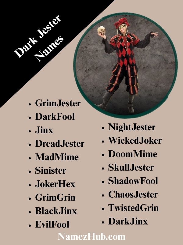 Dark Jester Names