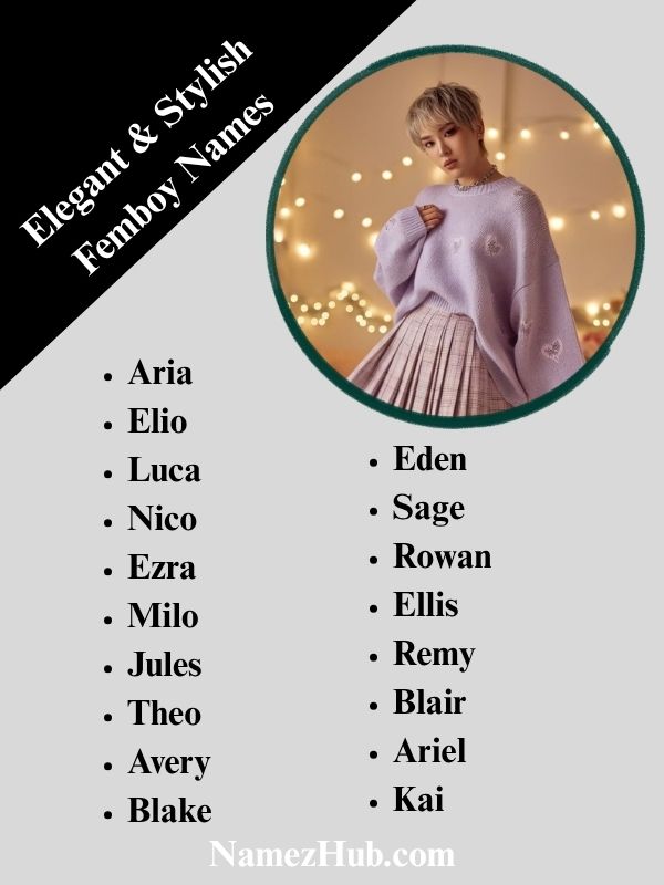 Elegant & Stylish Femboy Names