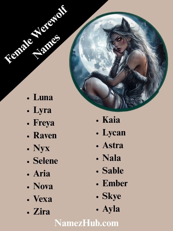 Female Werewolf Names