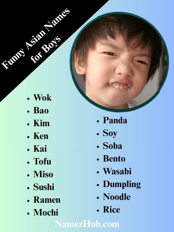 Funny Asian Names for Boys