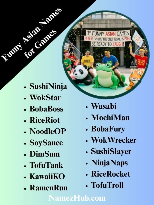 Funny Asian Names for Games