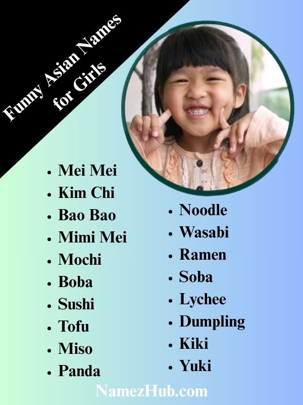 Funny Asian Names for Girls