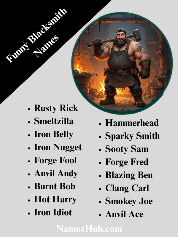 Funny Blacksmith Names
