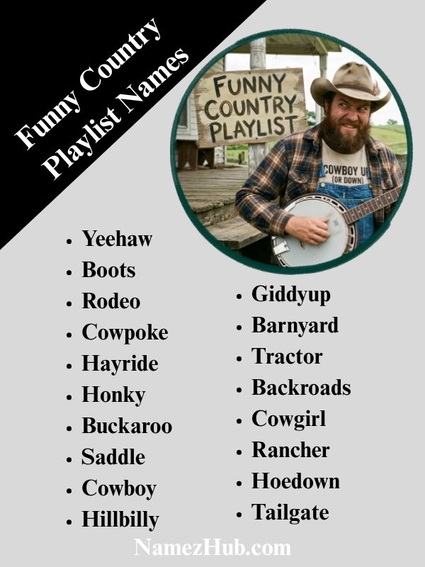 Funny Country Playlist Names