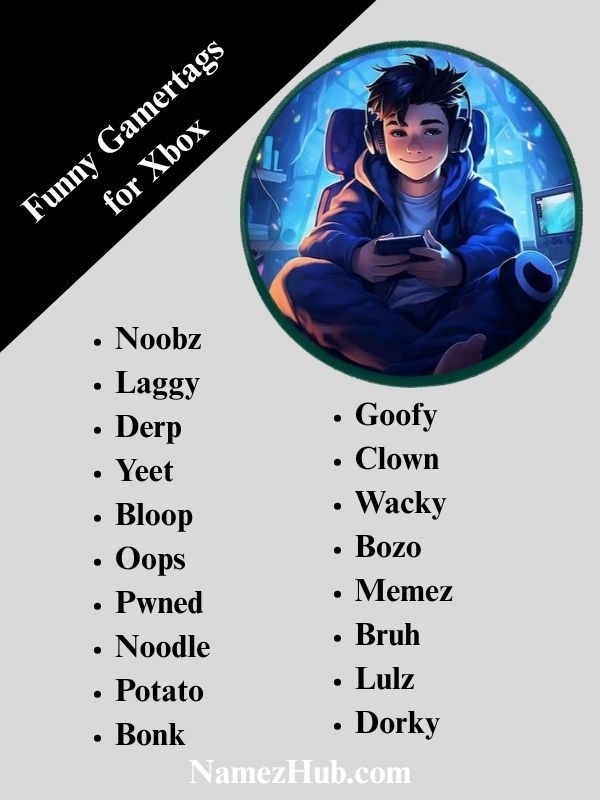 Funny Gamertags for Xbox