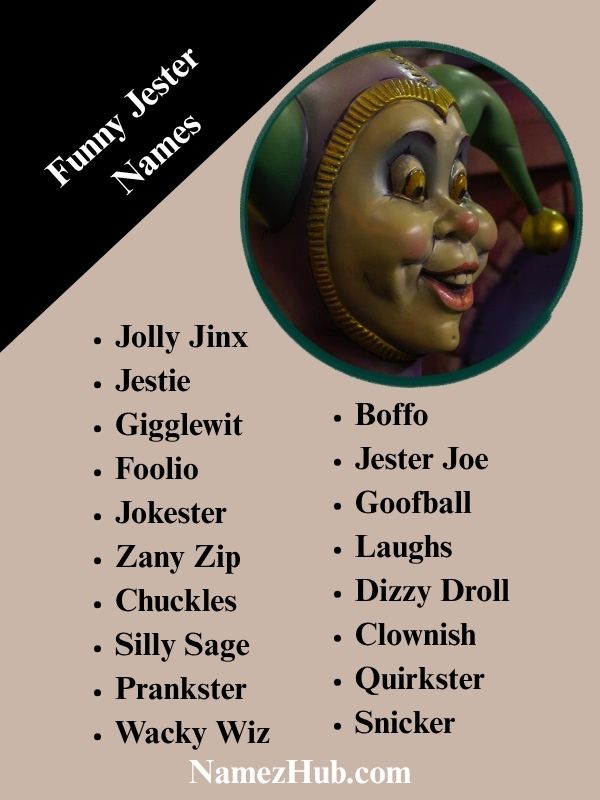 Funny Jester Names
