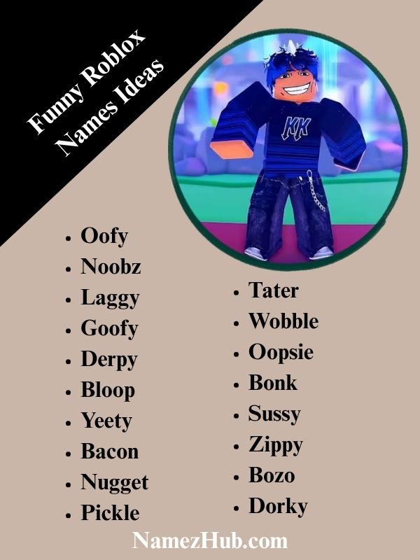 Funny Roblox Names Ideas