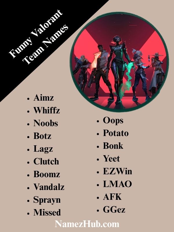 Funny Valorant Team Names