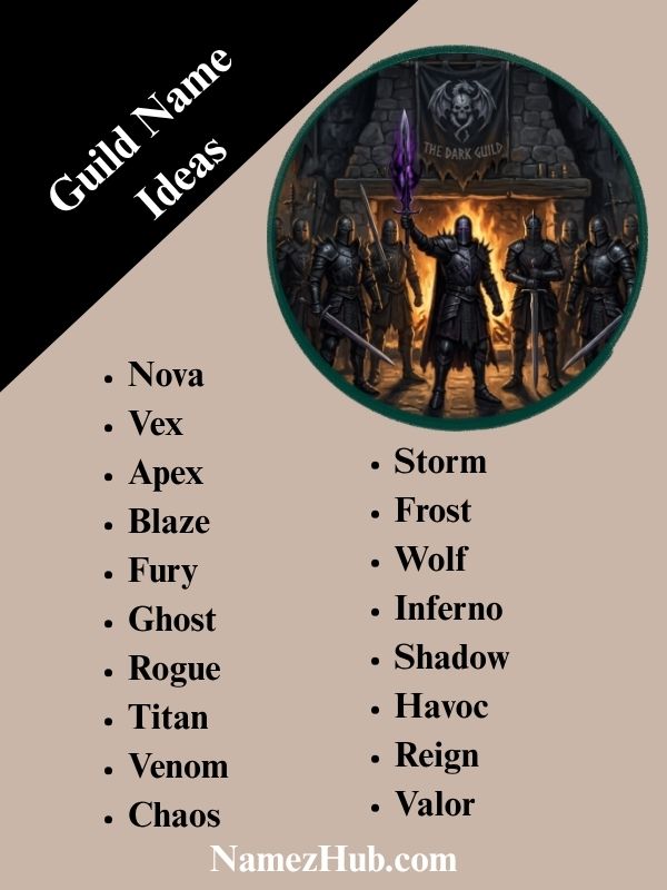 Guild Name Ideas