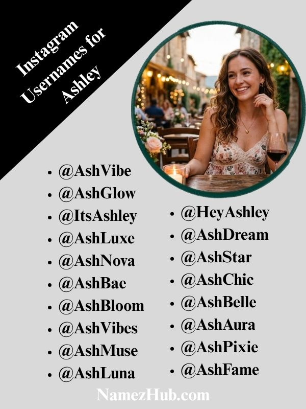 Instagram Usernames for Ashley