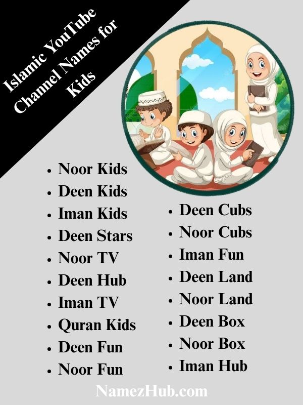 Islamic YouTube Channel Names for Kids