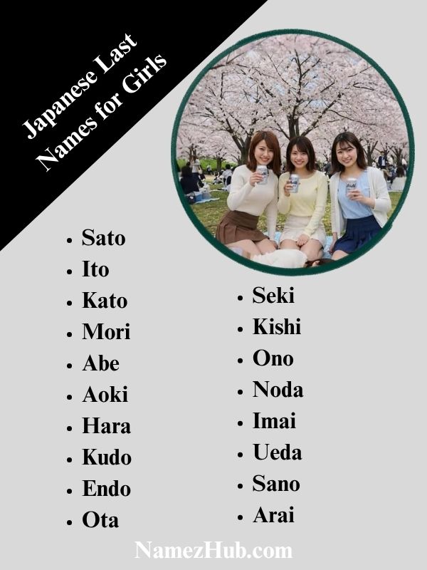 Japanese Last Names for Girls