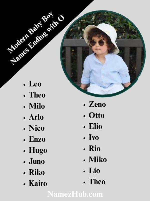 Modern Baby Boy Names Ending with O