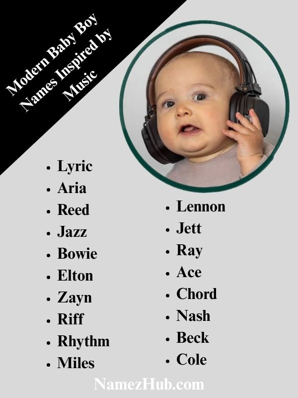Modern Baby Boy Names Inspired by Music