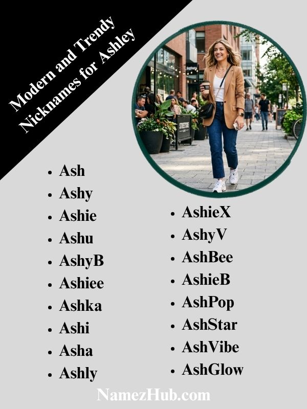 Modern and Trendy Nicknames for Ashley