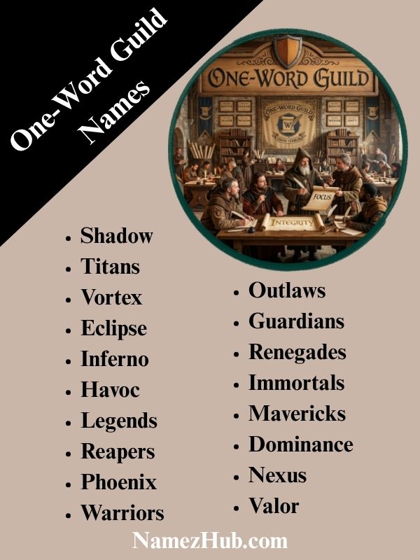 One-Word Guild Names