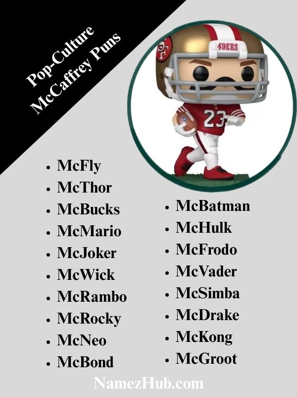 Pop-Culture McCaffrey Puns
