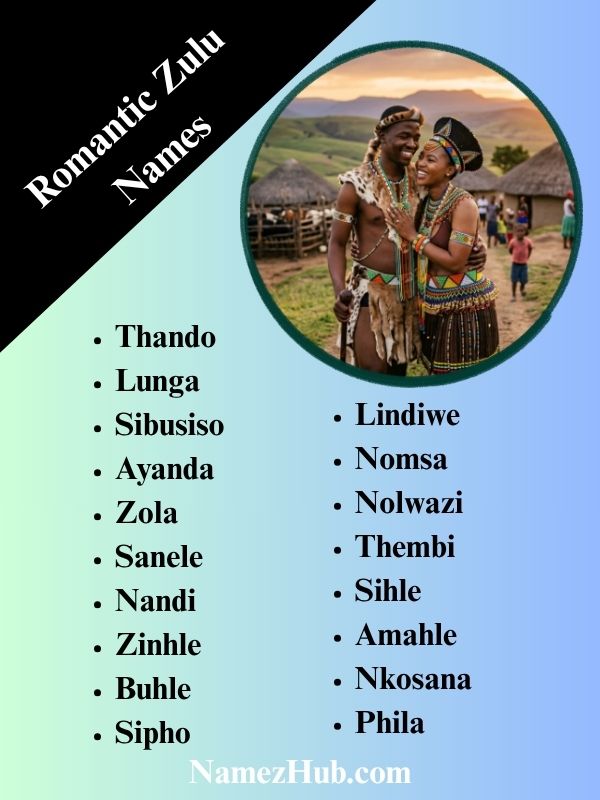 Romantic Zulu Names