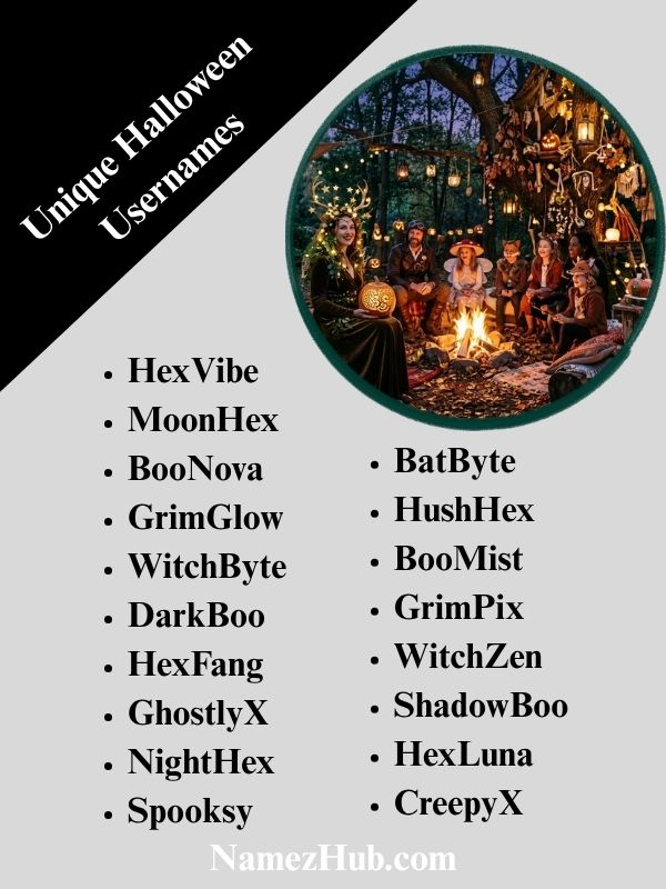 Unique Halloween Usernames