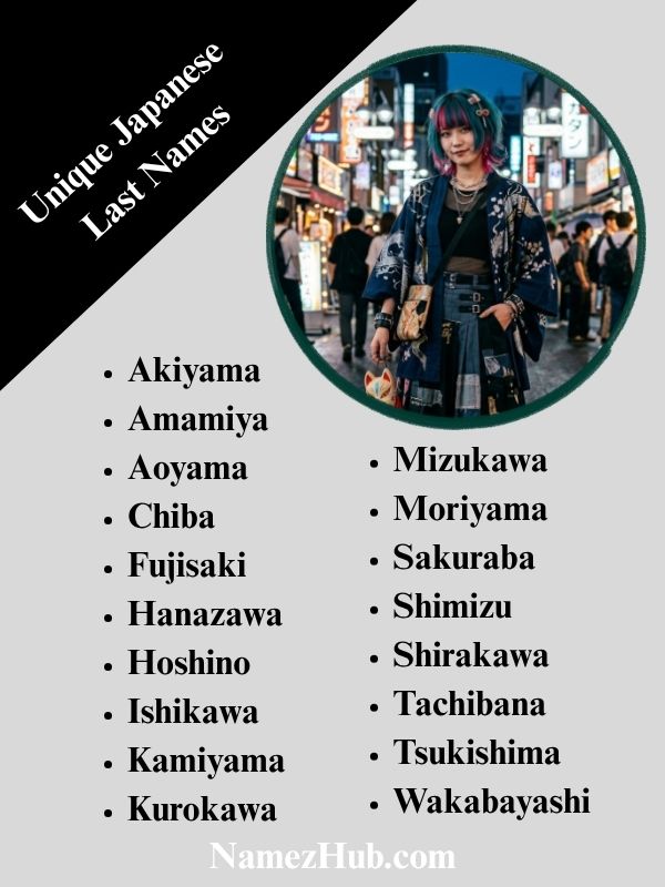 Unique Japanese Last Names