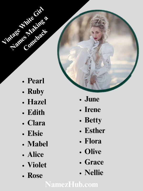 Vintage White Girl Names Making a ComebackVintage White Girl Names Making a Comeback