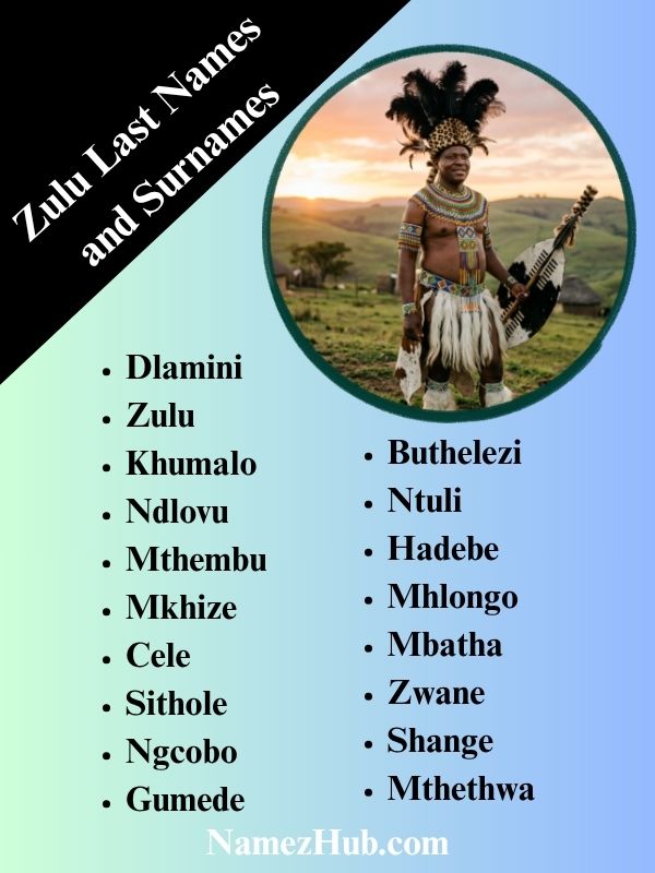 Zulu Last Names and Surnames