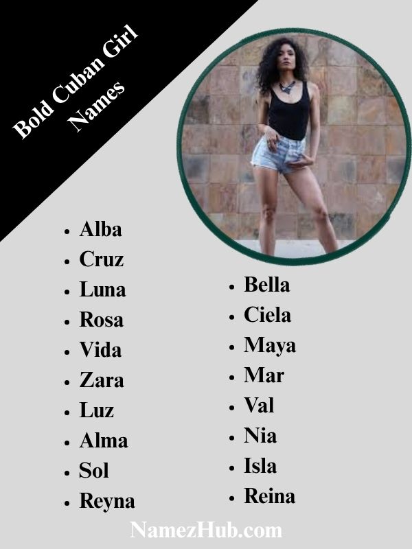 Bold Cuban Girl Names