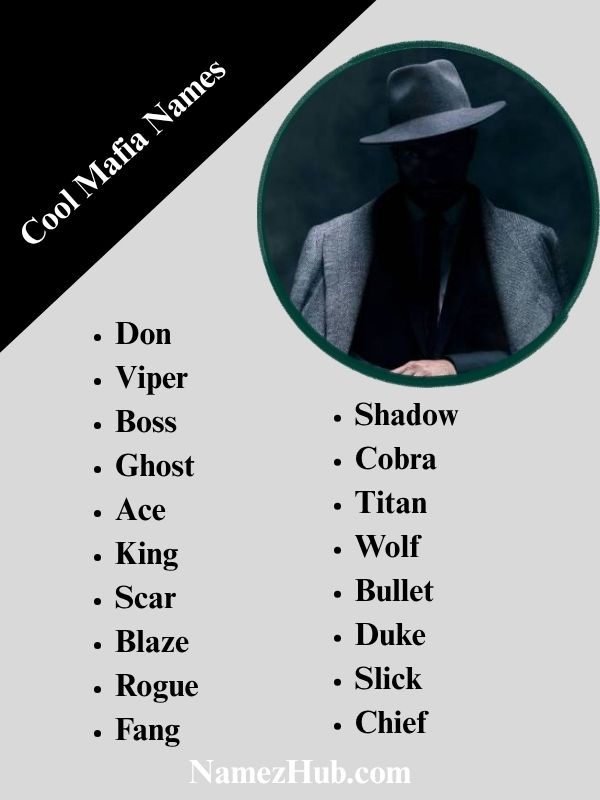 Cool Mafia Names