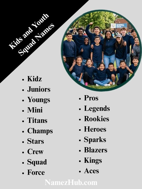 Kids and Youth Squad Names