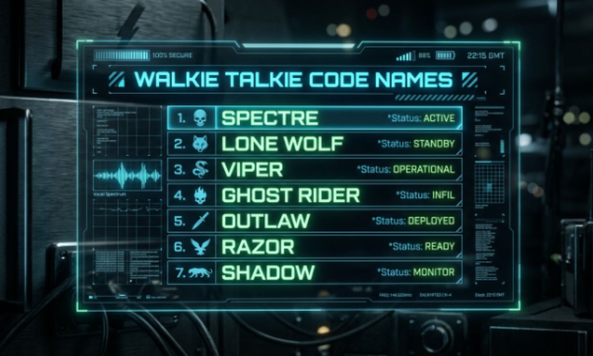 Walkie Talkie Code Names