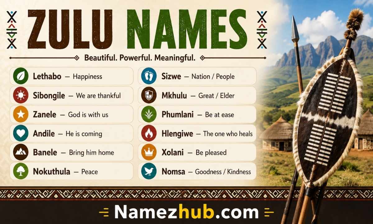 Zulu Names